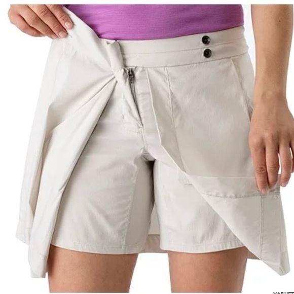 Arc'teryx A2B Skort Skirt Shorts Sand Beige Wrap Golf Pickleball Tennis small - Picture 2 of 10